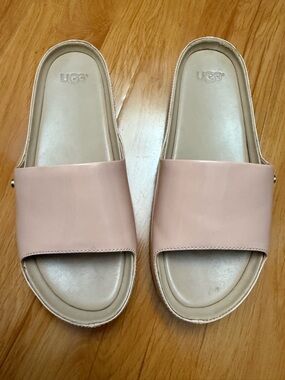 UGG Women's Coral Pink Slide Sandals - 7